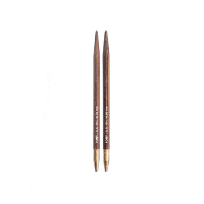 Pony Perfect 6.5mm natural wood interchangeable knitting needle tips
