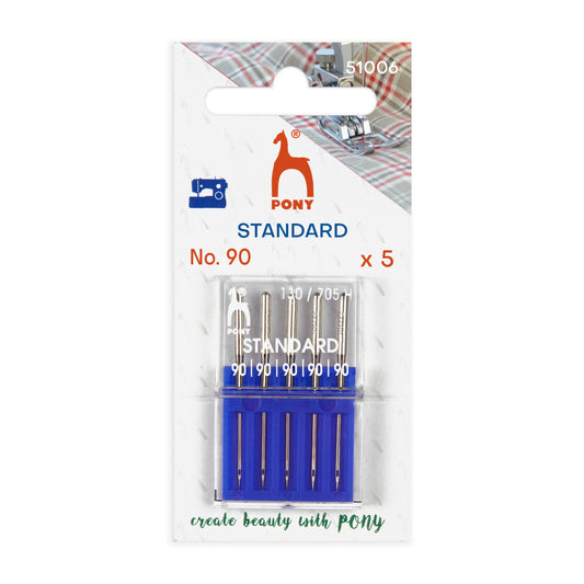 Pack of Pony standard sewing machine needles, size 90
