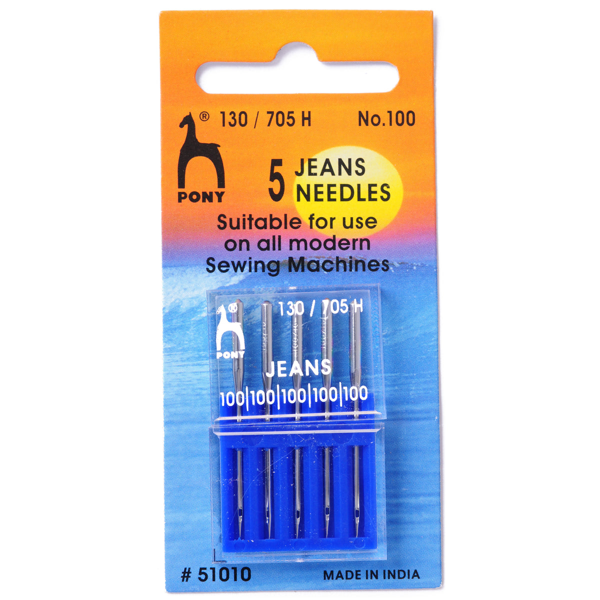Pack of Pony jeans sewing machine needles