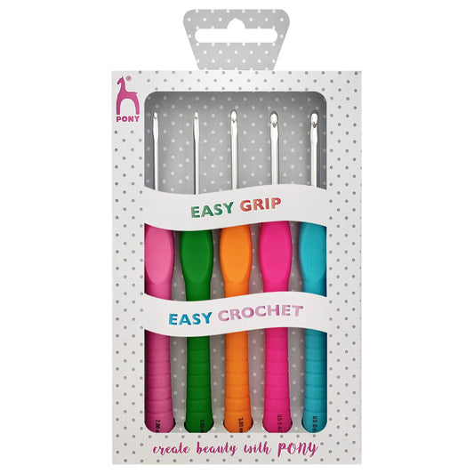 Crochet Hook Set, Easy Grip, Polka Dot