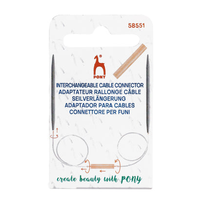 Pony interchangeable cable connector on its card