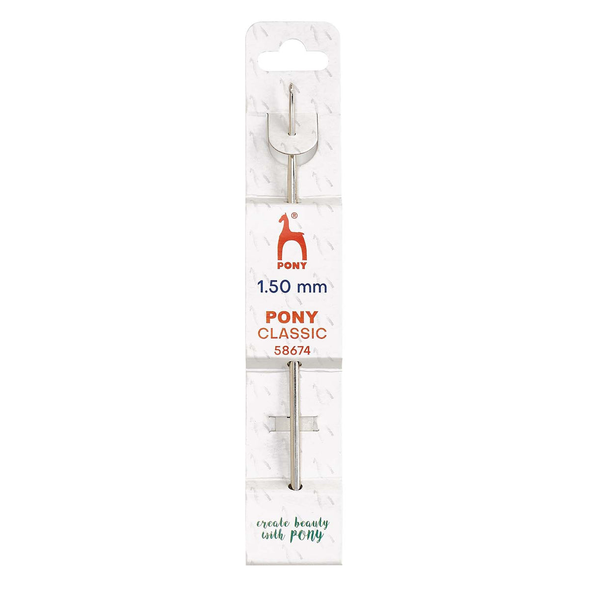Pony 1.5mm steel crochet hook