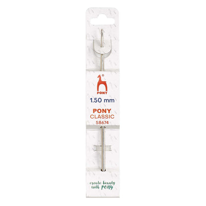 Pony 1.5mm steel crochet hook