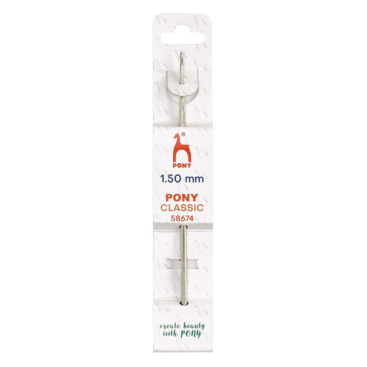 Pony 1.5mm steel crochet hook