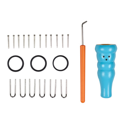 Pony plastic split French knitter