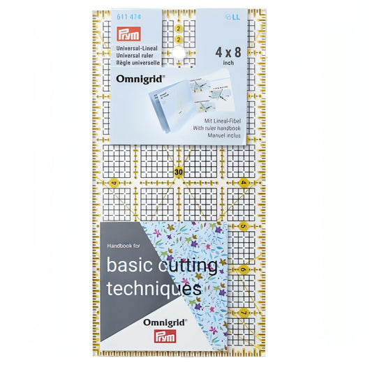 Prym Omnigrid Universal Ruler - 4 x 8 inch