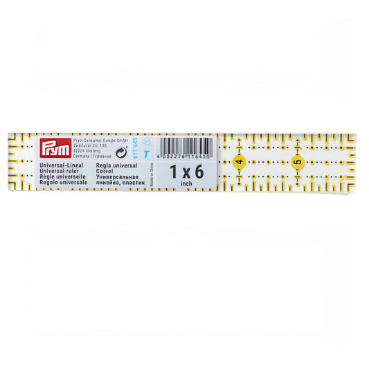 Prym Omnigrid Universal Ruler - 1 x 6 inch