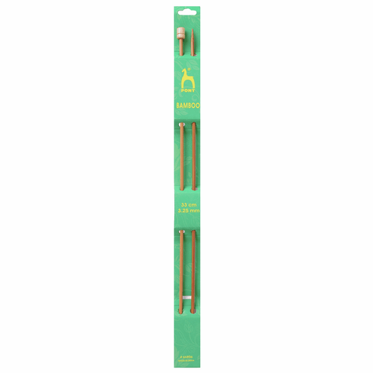 PONY Single-Ended Bamboo Knitting Pins - 33cm x 3.75mm