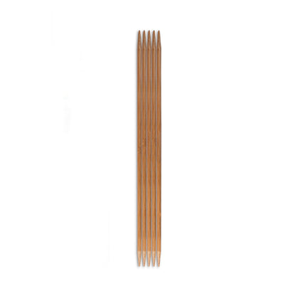 Set of five bamboo double-pointed knitting needles