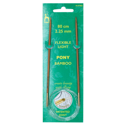 Bamboo circular knitting needle with clear cable