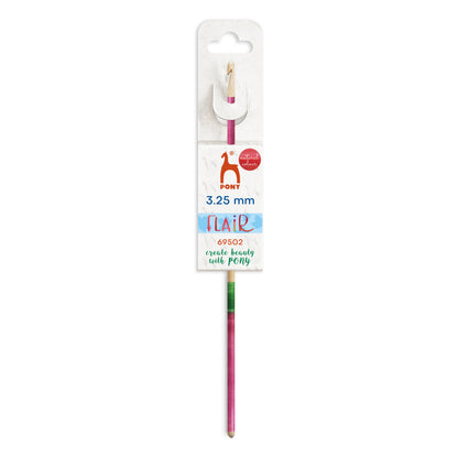 Pony Flair 3mm hand painted wooden crochet hook