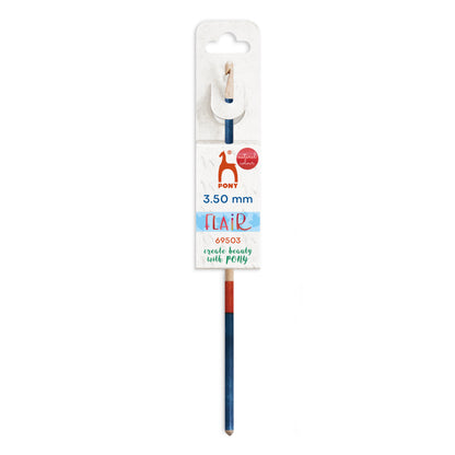 Pony Flair 3.5mm hand painted wooden crochet hook
