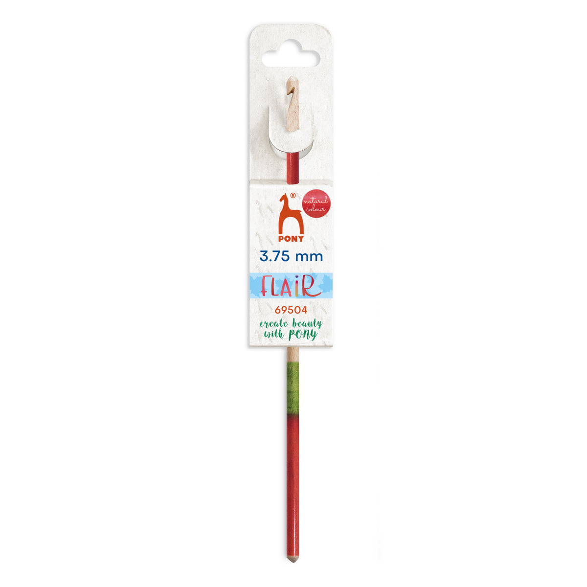 Pony Flair hand painted wooden crochet hook, 3.75mm