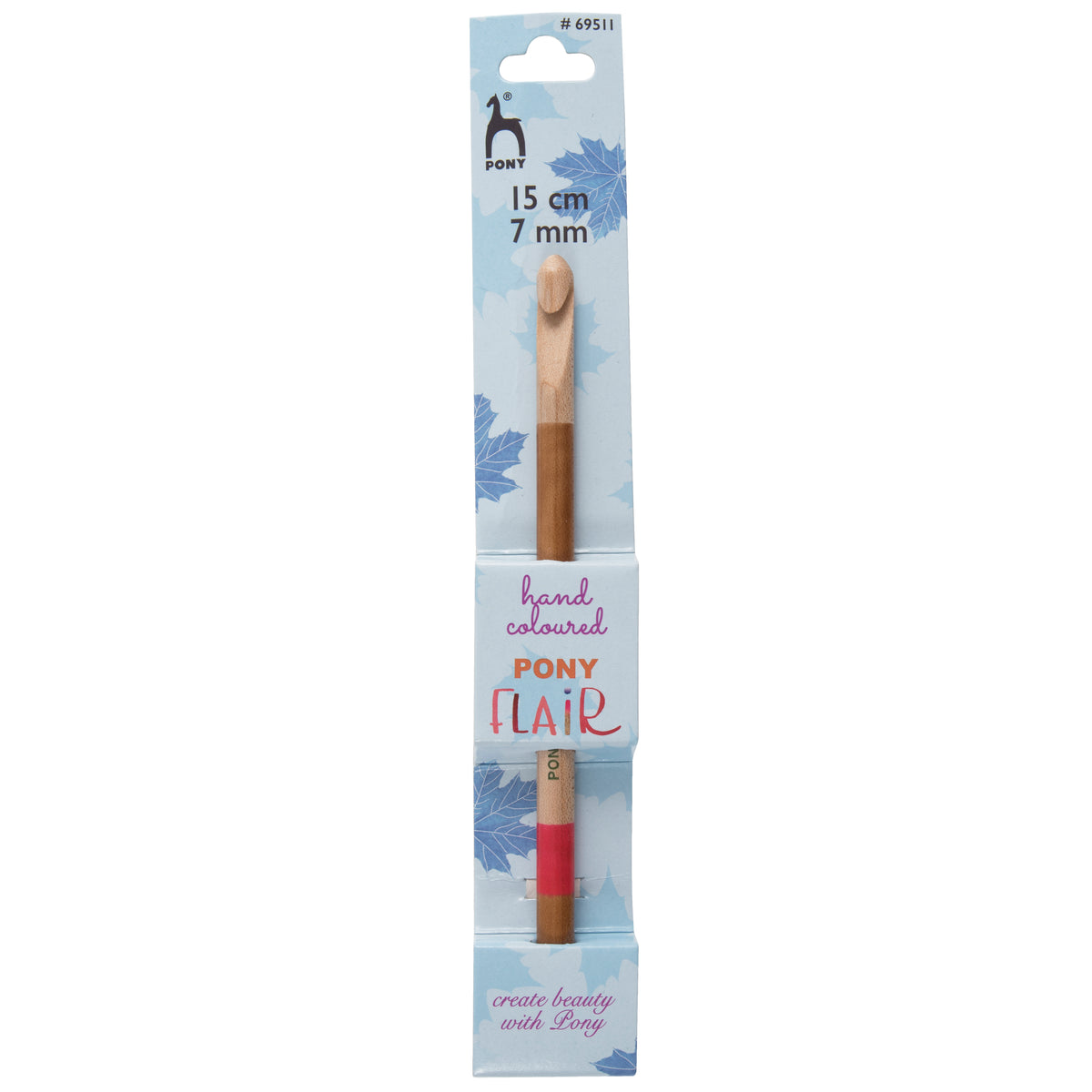 Pony Flair hand painted wooden crochet hook, 7mm