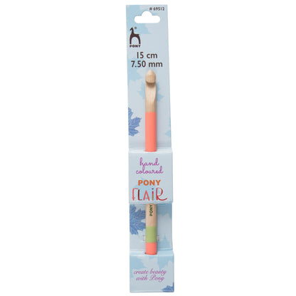 Pony Flair hand painted wooden crochet hook, 7.5mm