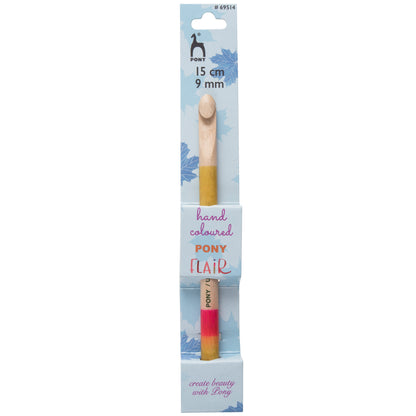Pony Flair hand painted wooden crochet hook, 9mm