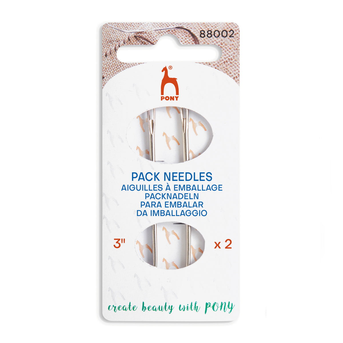 Pony 3 inch packing needle in packet