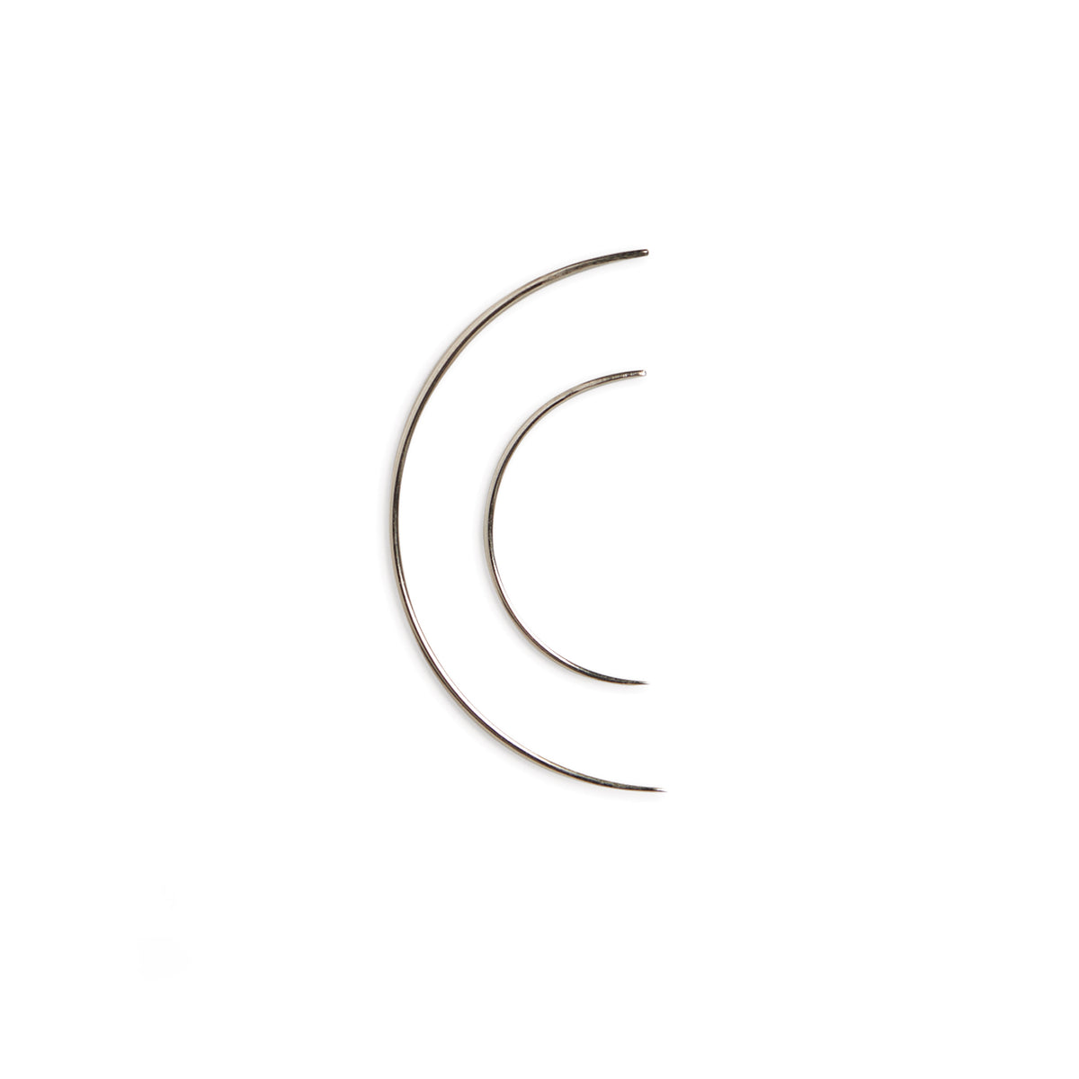 Pony 2 inch and 4 inch curved mattress needles in packet