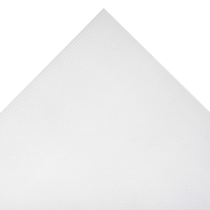 Clear plastic canvas sheet with a grid of holes