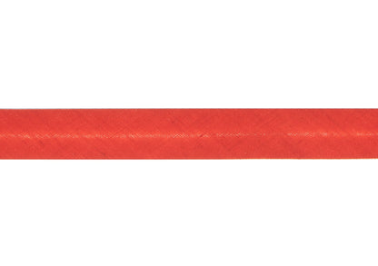 Pumpkin orange polycotton bias binding on card