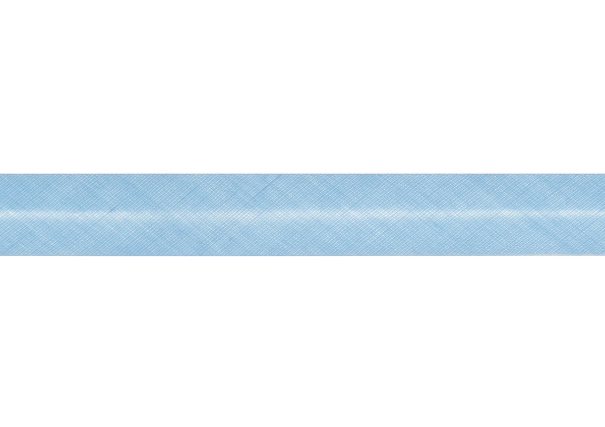 Pale blue polycotton bias binding on card