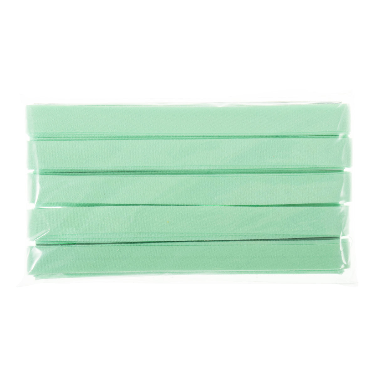 Mint green polycotton bias binding on card