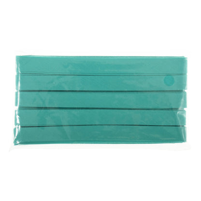 Card of turquoise polycotton bias binding