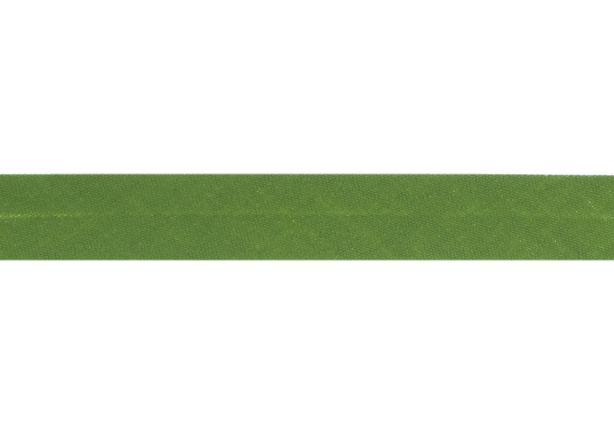 Apple green polycotton bias binding on card