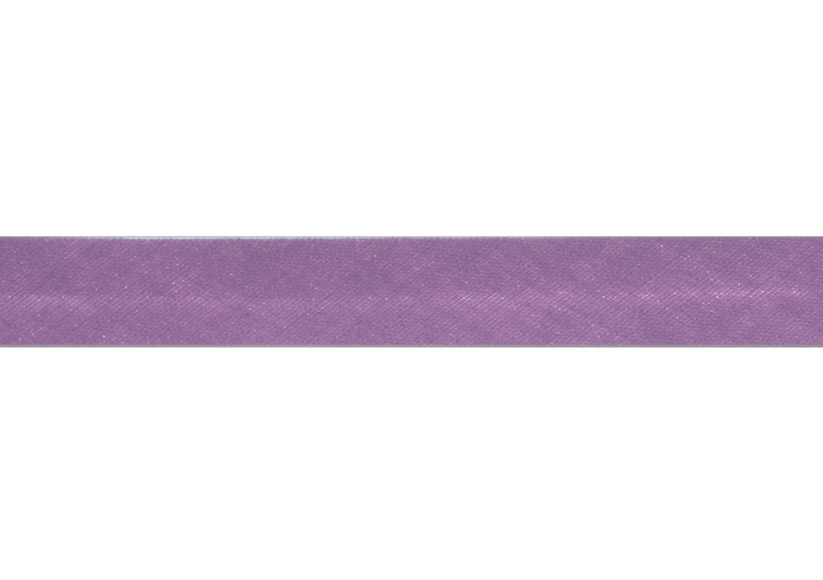 Lilac polycotton bias binding on card