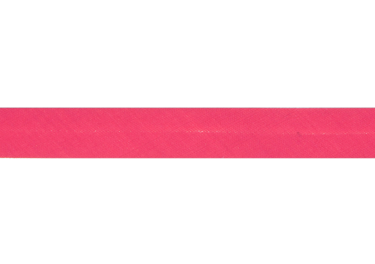 Cerise pink polycotton bias binding on card