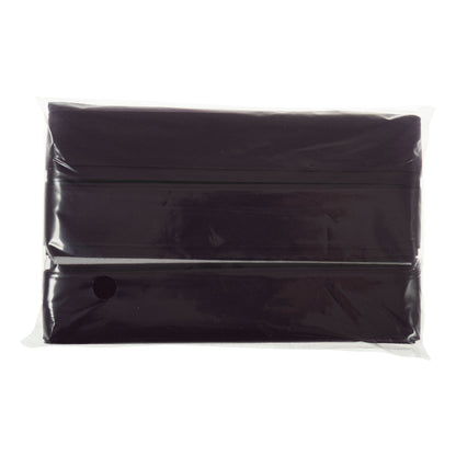 Aubergine polycotton bias binding wound on a card