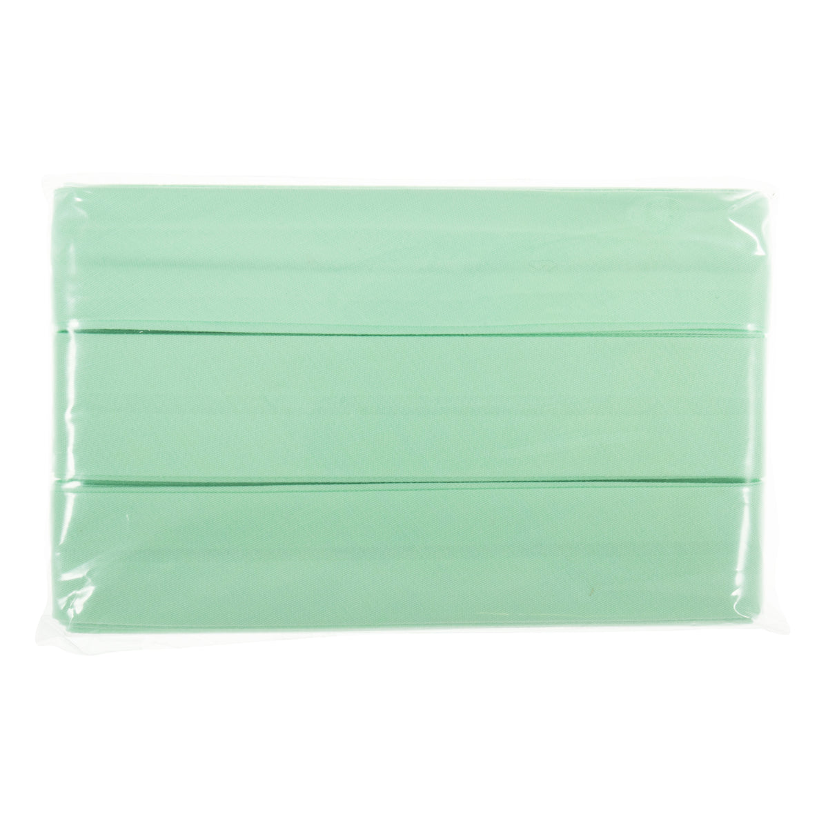 Mint polycotton bias binding wound on a card