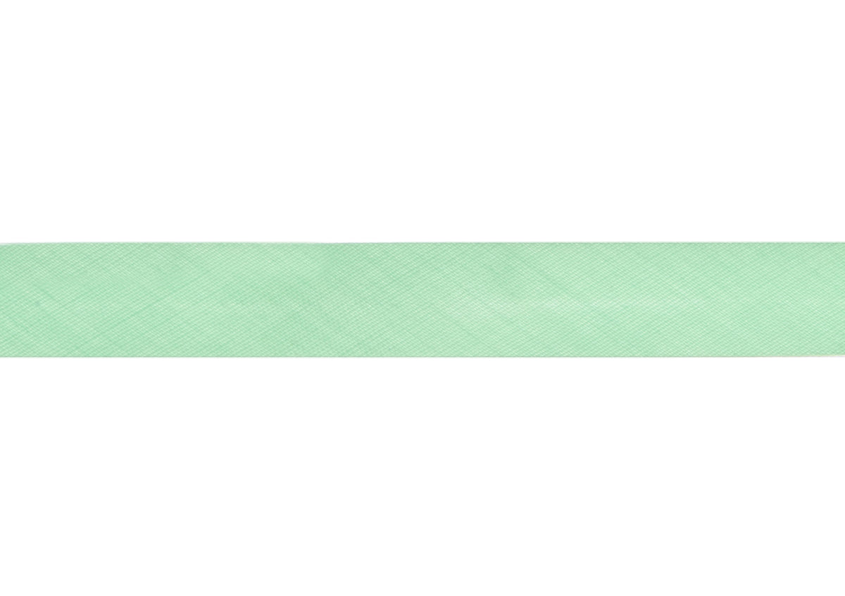 Mint polycotton bias binding wound on a card