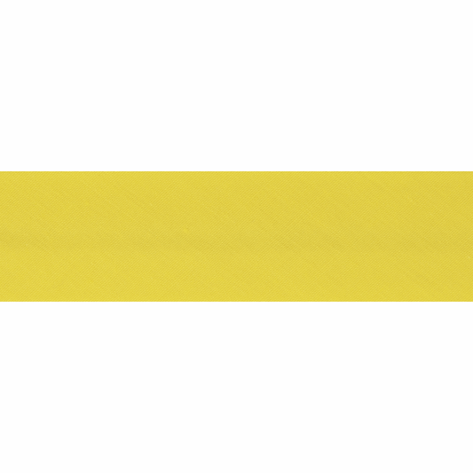 Polycotton Bias Binding 2.5m x 25mm - Canary