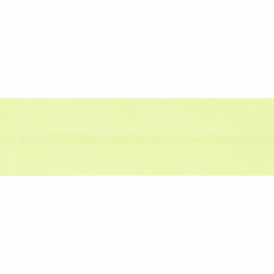 Polycotton Bias Binding 2.5m x 25mm - Lemon