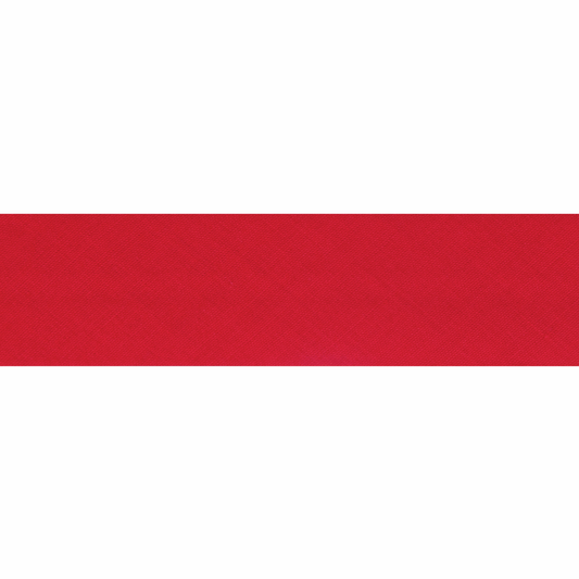 Polycotton Bias Binding 2.5m x 25mm - Red