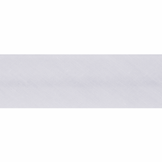 Polycotton Bias Binding 2.5m x 50mm - White