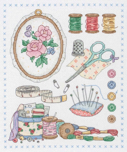 Anchor Crafters Collection sampler cross stitch kit