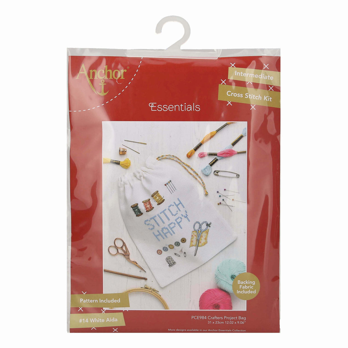 Anchor Crafters Collection project bag cross stitch kit