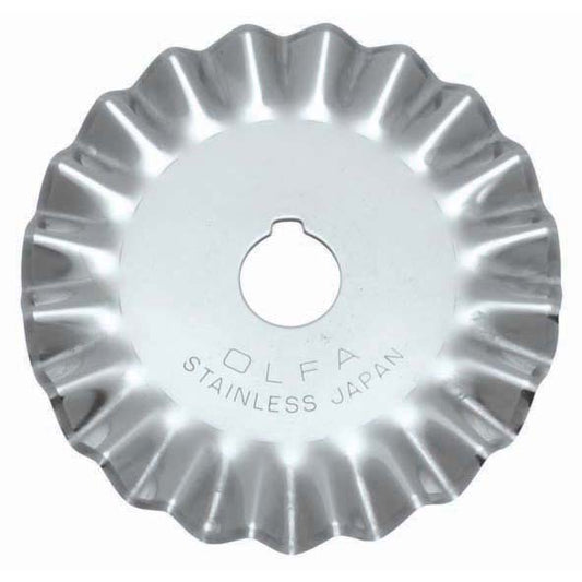 Olfa 45mm pinking rotary cutter blade with zigzag edge