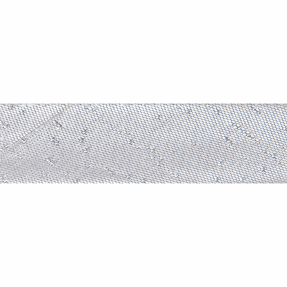 Polyester Bias Binding 2.5m x 15mm - Metalic Silver