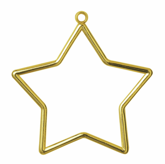 Vervaco Gold Star Shaped Frame - 9 x 7cm