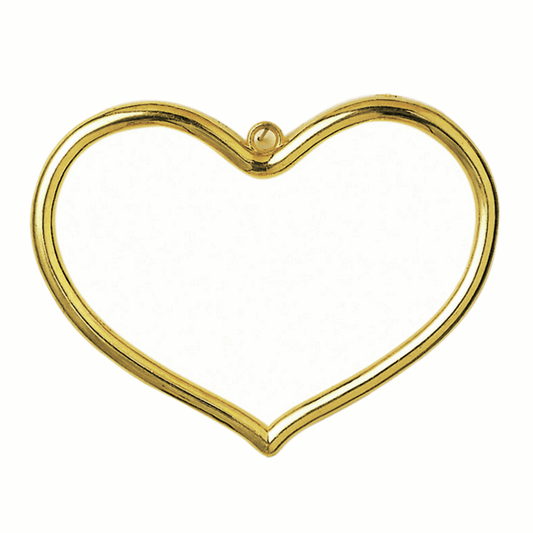 Vervaco Gold Heart Shaped Frame - 8 x 5cm