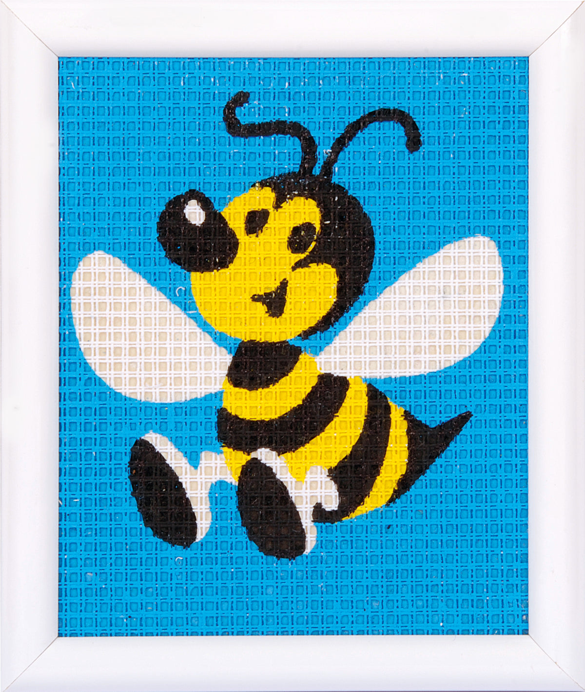 Vervaco bee tapestry kit showing the finished design