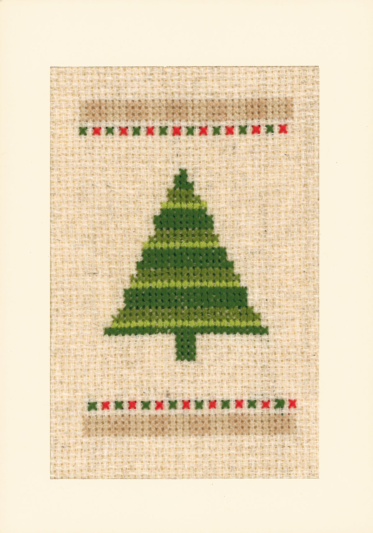 Three Vervaco cross stitch Christmas greeting cards with festive designs