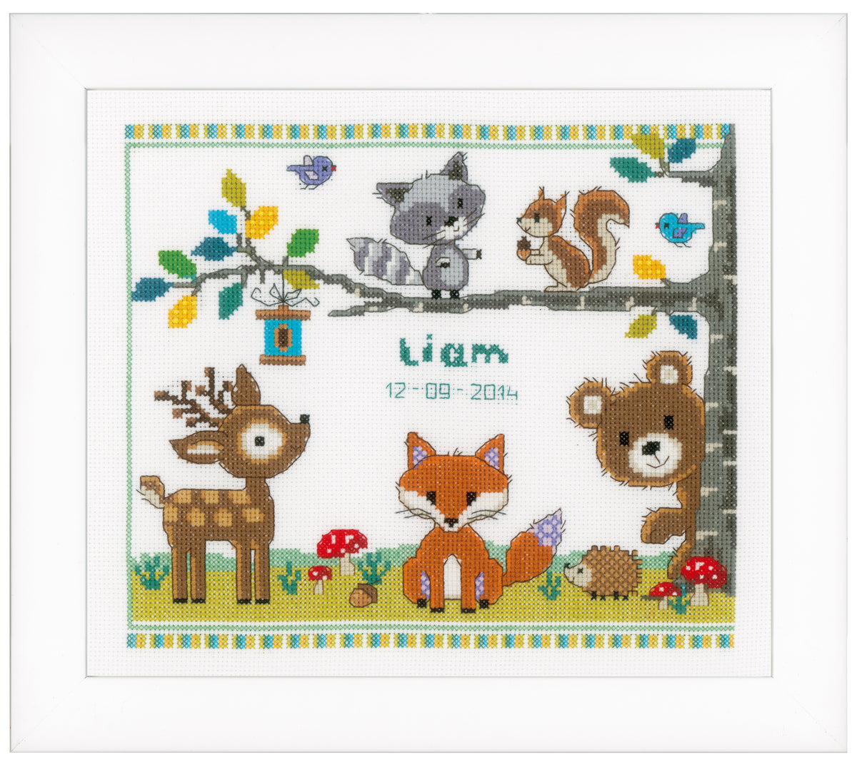 Finished Forest Animals I cross stitch design