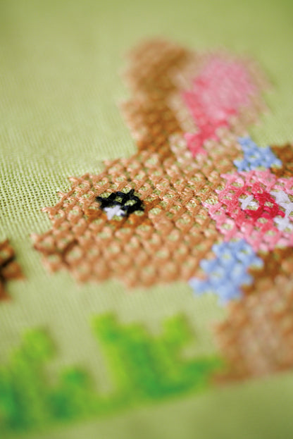 Easter Bunnies embroidered tablecloth