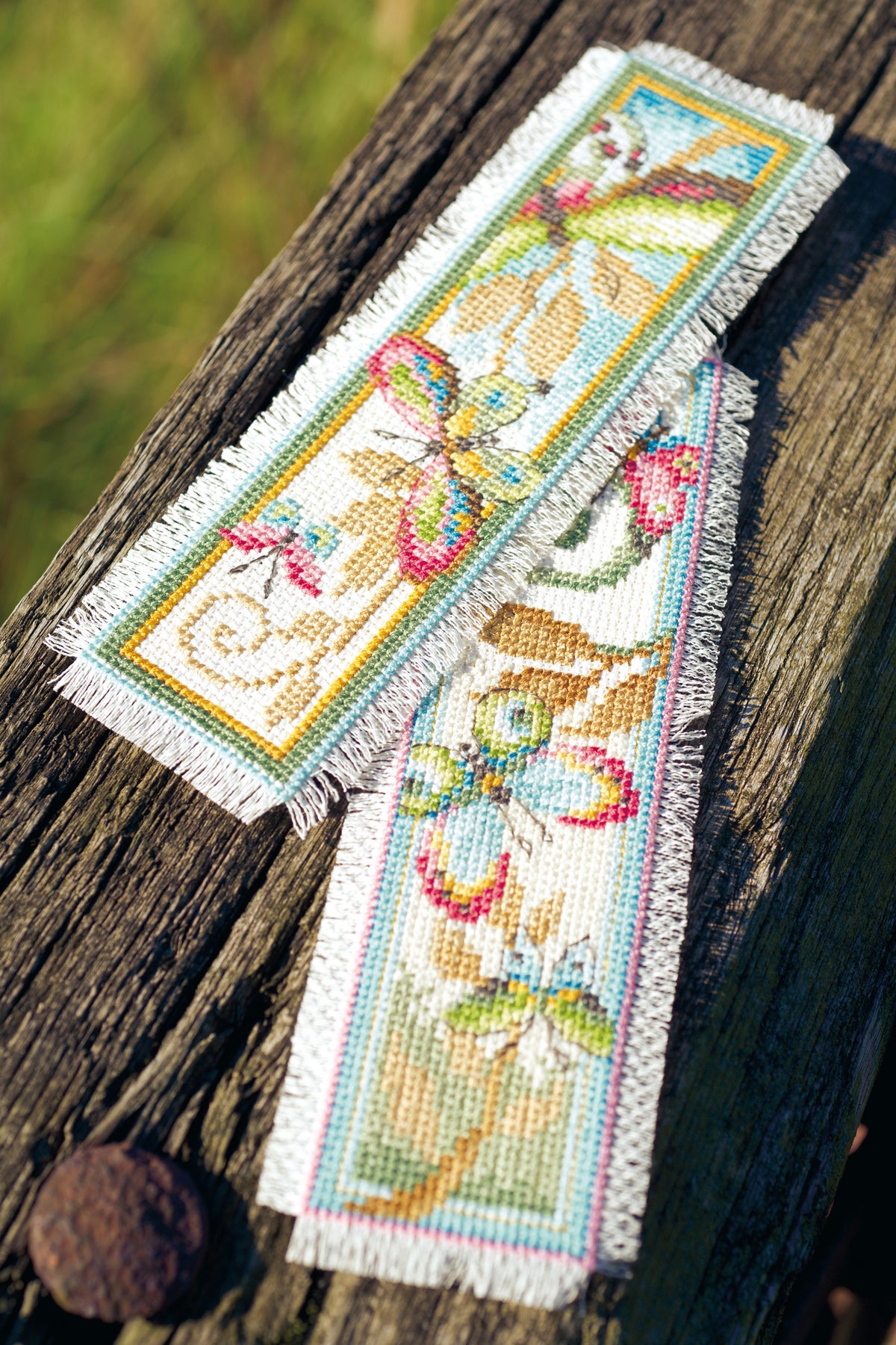 Deco Butterflies Bookmarks counted cross stitch kit by Vervaco