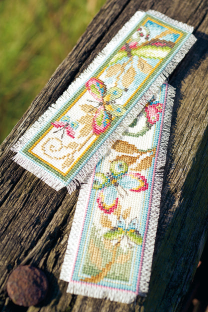 Deco Butterflies Bookmarks counted cross stitch kit by Vervaco