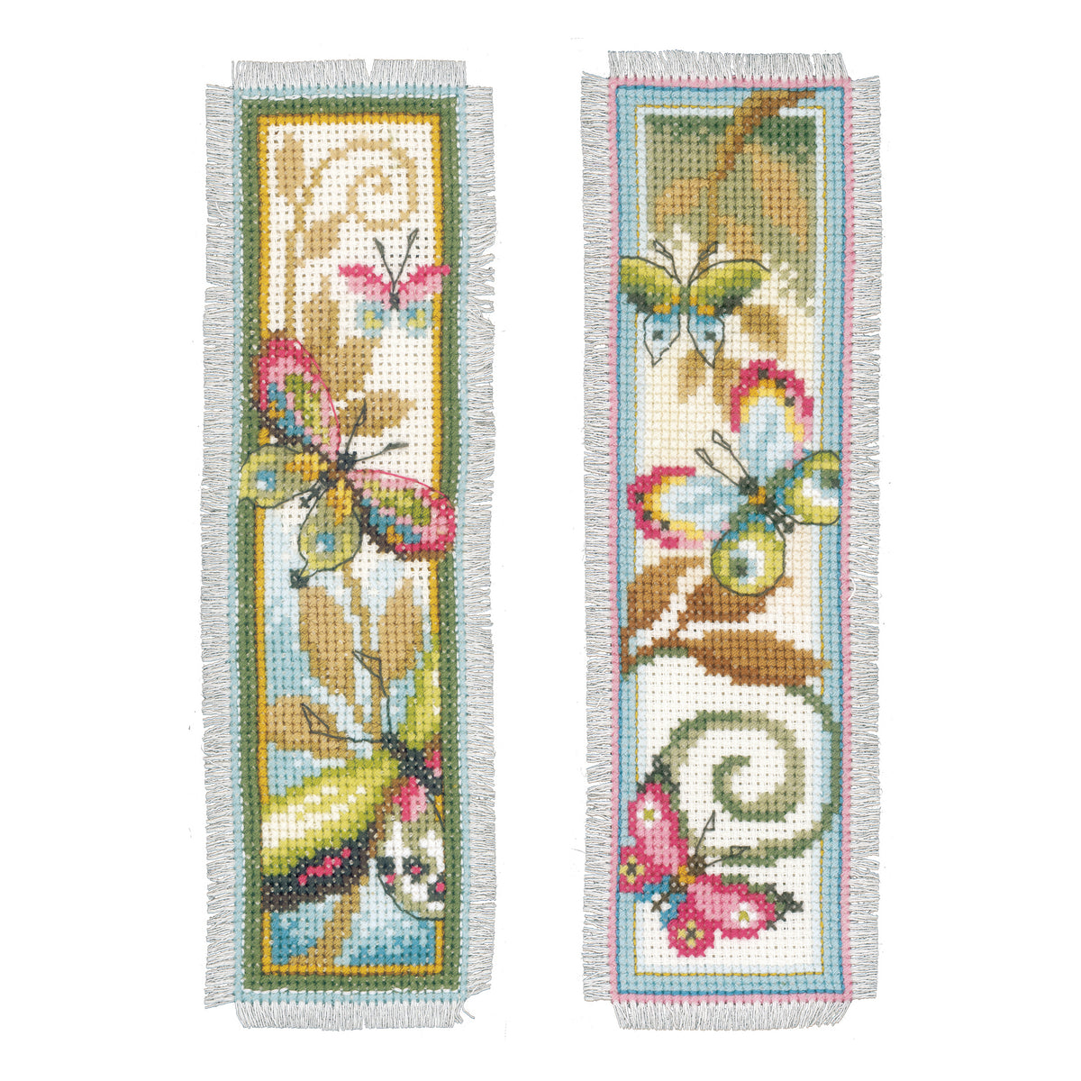 Deco Butterflies Bookmarks counted cross stitch kit by Vervaco